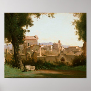 Poster Jean-Baptiste-Camille Corot -Vue des Farnèse
