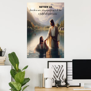 Poster Jean Baptiste le Seigneur Jésus Christ