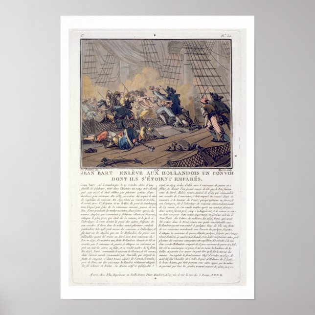 Poster Jean Bart (1651-1702), commandant français de la m (Devant)