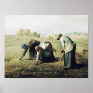 Poster Jean François Millet, Les Gleaners
