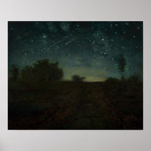 Poster Jean-François Millet - Nuit étoilée (Devant)