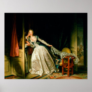 Poster Jean-Honore Fragonard : Le baiser volé