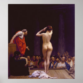 Poster Jean Leon Gerome Vente d'esclaves à Rome