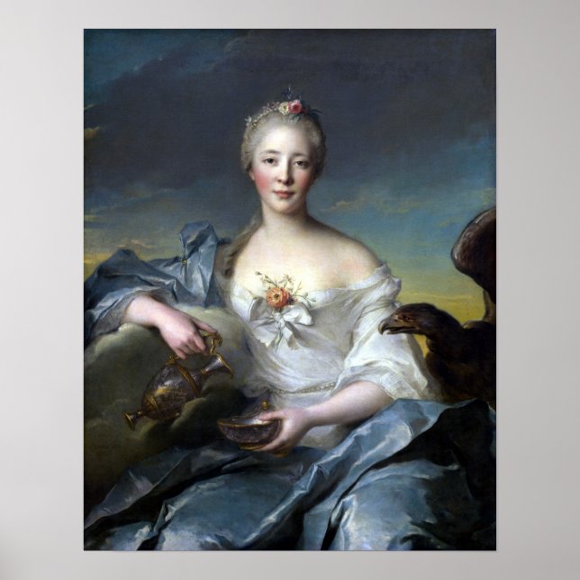 Poster Jean-Marc Nattier Madame Le Fèvre de Caumartin (Devant)