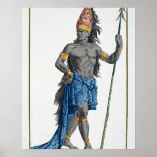 Poster Jean, roi du Congo, gravé par Pierre Duflos