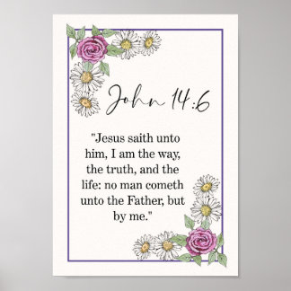 Poster Jean Verset de la Bible WallArt