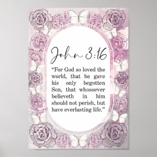 Poster Jean Verset de la Bible WallArt