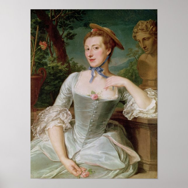 Poster Jeanne Antoinette Poisson Marquise de Pompadour (Devant)