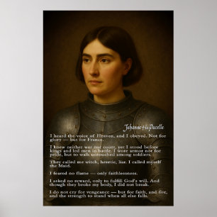 Poster Jeanne d'Arc - Le Testament de la servante