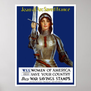 Poster Jeanne d'Arc sauve la France