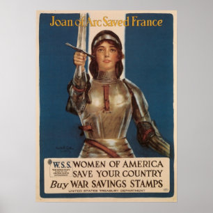 Poster Jeanne d'Arc sauve la France