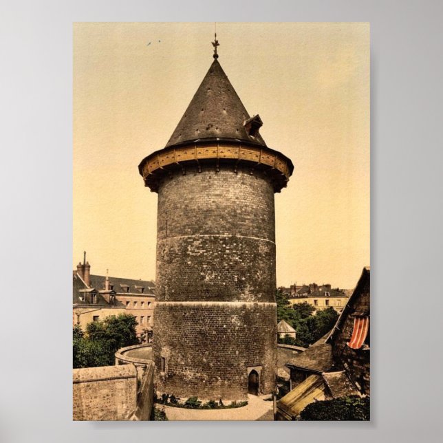 Poster Jeanne de la Tour d'Arc, Rouen, France Photoch vin (Devant)