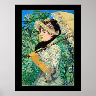 Poster Jeanne Spring, célèbre peinture Edouard Manet
