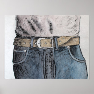 Poster Jeans bleus