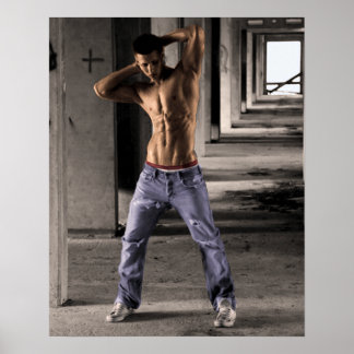 Poster Jeans en caverne