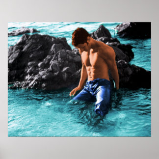 Poster Jeans humides