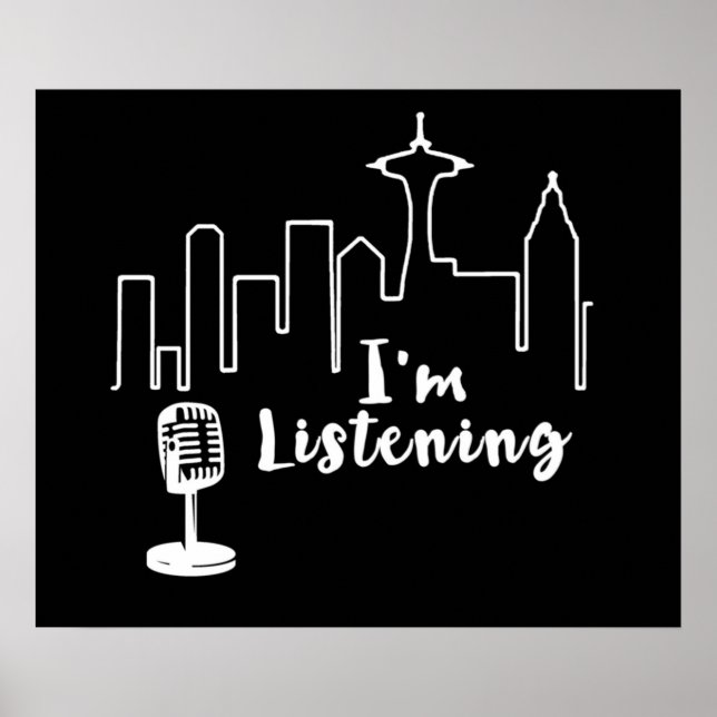 Poster J'écoute (Devant)