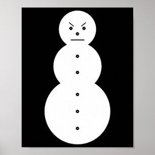 Poster Jeezy Snowman - Bonhomme de neige en colère Hiphop