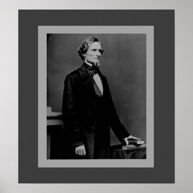 Poster Jefferson Davis - Président de la guerre civile (Devant)