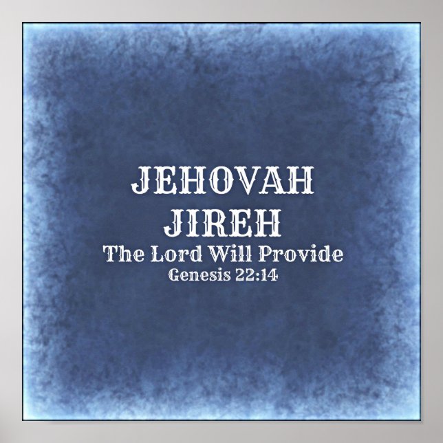 Poster Jehovah Jireh (Devant)