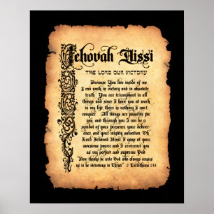 Poster Jéhovah Nissi, Seigneur notre Victoire : Noms de D