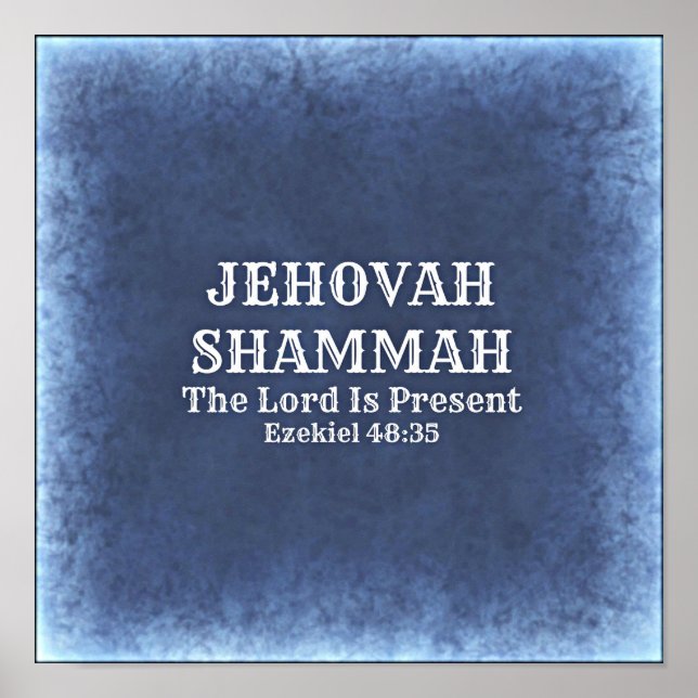Poster Jehovah Shammah (Devant)