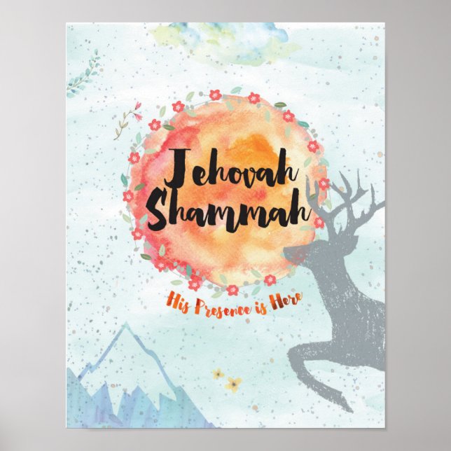 Poster Jehovah Shammah (Devant)