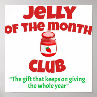 Poster Jelly De Vacances De Noël Du Month Club