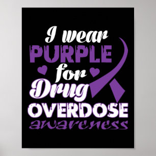 Poster J'en porte du violet pour la sensibilisation au su