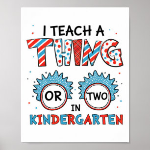 Poster J'enseigne une chose ou deux en maternelle Retour