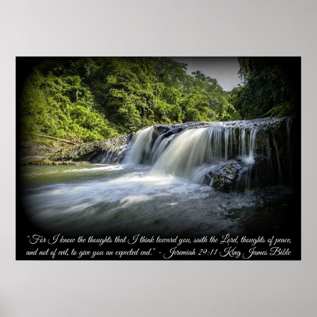 Poster Jeremiah 29:11 Version King James (KJV) (Devant)