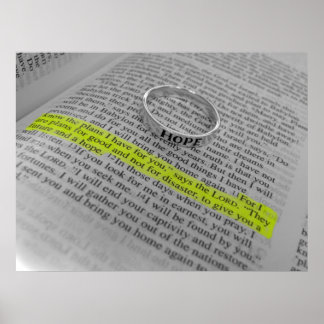 Poster Jérémie 29:11 - Espoir