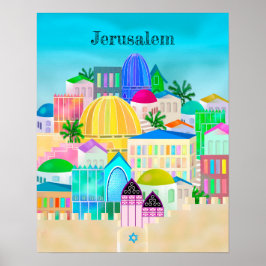 Poster Jérusalem Israël Voyage