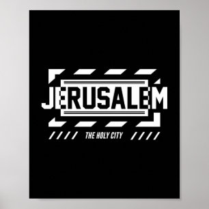 Poster Jérusalem La Ville Sainte Typographie Urbaine Desi