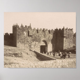 Poster Jerusalem - The Damascus Gate