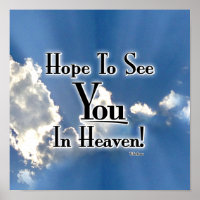 J'espère vous voir au Ciel ! avec des nuages