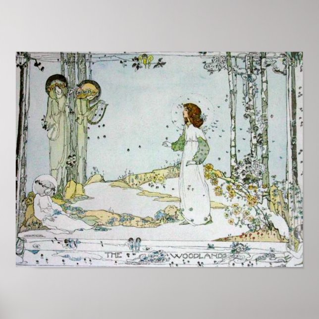 Poster Jessie M. King - L'affiche Woodland (Devant)