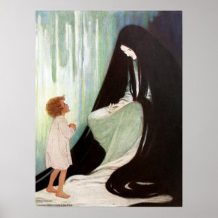 Poster Jessie Willcox Smith - diamant et le vent du nord