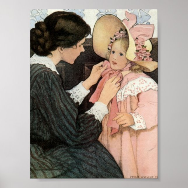 Poster Jessie Willcox Smith Fête de la mère de l'enfant (Devant)