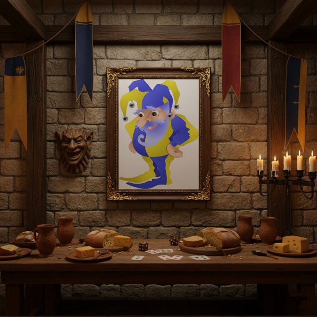 Poster Jester Violet Et Vert (Créateur téléchargé)