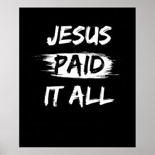 Poster Jésus A Tout Payé
