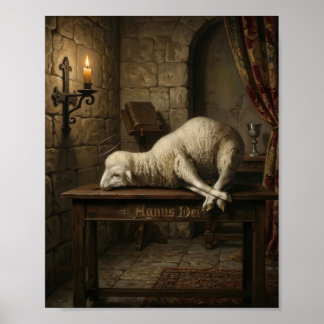Poster Jésus Agneau de Dieu - Agnus Dei