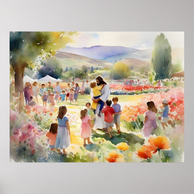 Poster Jésus Aime Les Enfants (Devant)