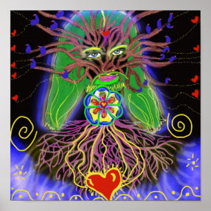 Poster Jésus, arbre de vie