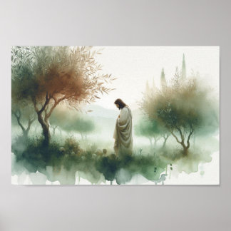 Poster Jésus au jardin de Gethsémani