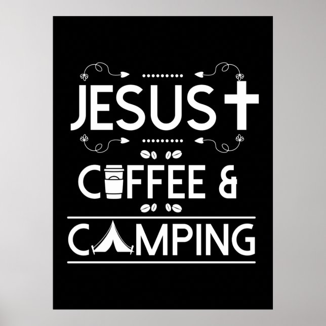 Poster Jesus Café Et Camping (Devant)