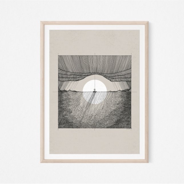 Poster Jesus Calms Storm, DIGITAL PRINT!!, Hush Be Still, (Créateur téléchargé)