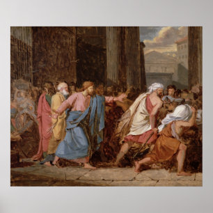 Poster Jésus chassant les marchands du temple