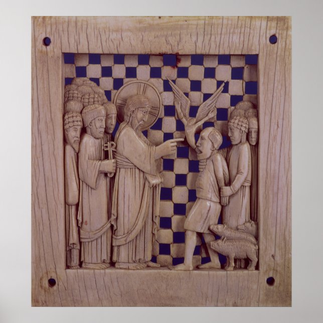 Poster Jésus chassant l'esprit impur, soulagement (Devant)