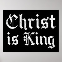 Jésus-Christ est Roi Gothique Art Grunge Blacklett